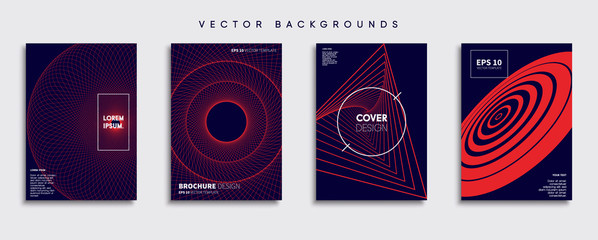 Wall Mural - minimal vector cover designs. future poster template.