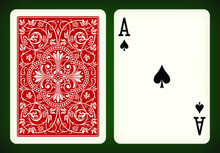 Ace Of Spades - Playing Cards Vector Illustration