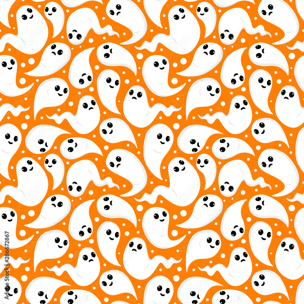 Halloween: Ghosts in Orange Halloween: Ghosts in Orange