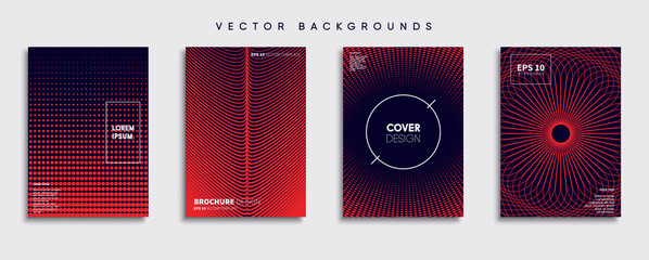 Wall Mural - minimal vector cover designs. future poster template.