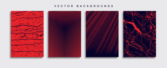 Wall Mural - Minimal Vector cover designs. Future Poster template.