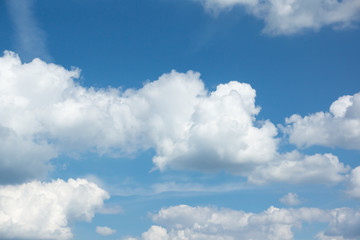 Blue sky and white cloud