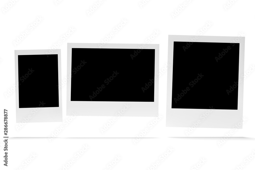 Instants photo isolated on a background - obrazy, fototapety, plakaty 