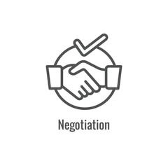 Wall Mural - Hiring Process icon with an aspect of being a new hire
