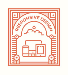 Canvas Print - RESPONSIVE DESIGN ICON CONCEPT