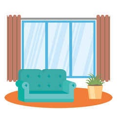 Poster - Living room vector design