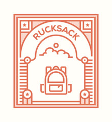 Sticker - RUCKSACK ICON CONCEPT