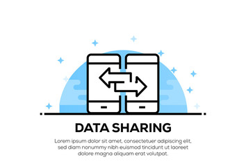 Poster - DATA SHARING ICON CONCEPT