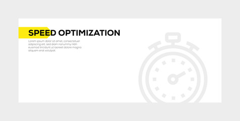 Wall Mural - speed optimization banner concept