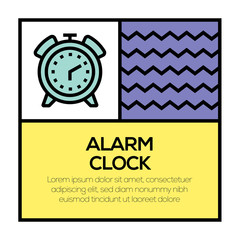 Poster - ALARM CLOCK ICON CONCEPT