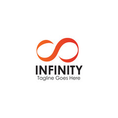 Canvas Print - Infinity logo design inspiration vector template