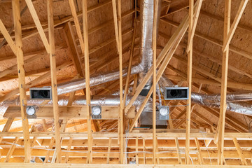 New air conditioner vents in new home construction