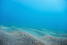 Sandy Sea Bottom Underwater Background, Underwater Blue Ocean