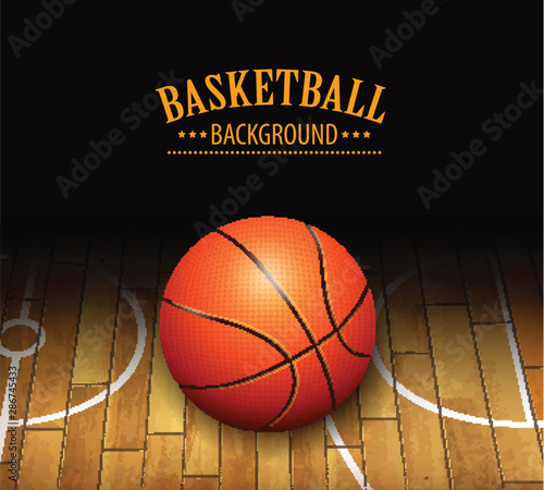 Obrazy koszykówka  etykieta-boiska-sportowego