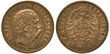 Germany German Saxony Saxon golden coin 20 twenty mark 1876, head of King Albert right, imperial eagle of old type with shield on chest surrounded by order chain, crown with ribbon above,