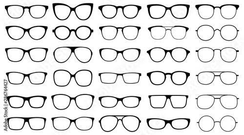 Fotomural Glasses collection. Sunglasses set. Vector