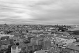 Fototapeta Paryż - Panoramic view from a plane over Copenhagen