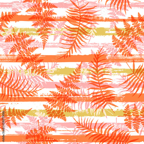 Elegant new zealand fern frond and bracken grass