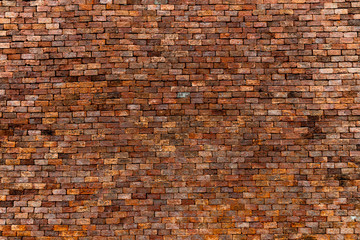 Wall Mural - Red brick wall texture and background, can be used as wallpaper and background.