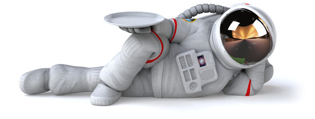 fun astronaut - 3d illustration