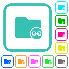 Sticker - Link directory vivid colored flat icons