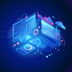 Wall Mural - programming web banner