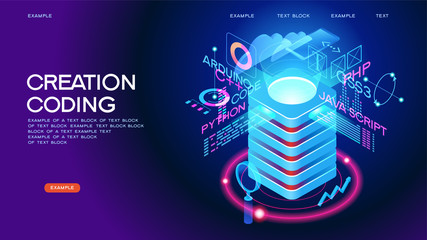 Wall Mural - programming web banner