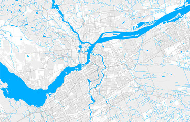 Wall Mural - Rich detailed vector map of Ottawa, Ontario, Canada