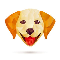 Poster - Cute polygonal dog