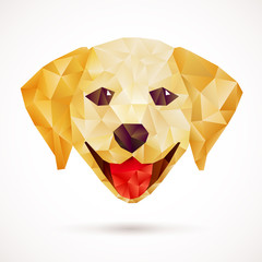 Poster - Cute polygonal dog