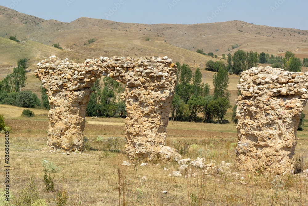 The remains of the 15th Apollonar legion in Satala (Sadak) on the ...