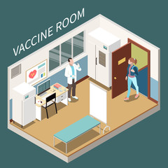 Poster - Vaccine Room Isometric Poster