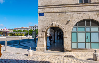 Wall Mural - Promenade in the old town of La Rochelle