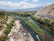 The Confluence of Neretva and Buna River have remarkable river gorge along with tufa waterfalls, Mostar, Bosnia and Herzegovina