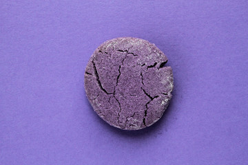 Purple Ube Cookie Looks like the Moon