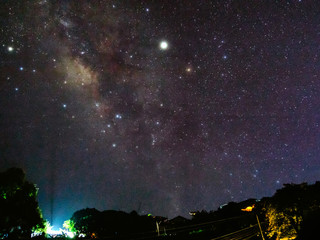 Wall Mural - milky way galaxy with stars and space dust in the universe,