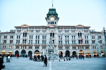 square in warsaw poland, photo as a background