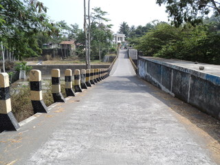  view of bridge construction across the river