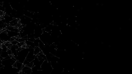 connection background with dots and lines. big data. network connection structure abstract technolog