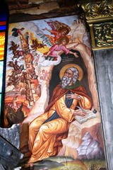 Wall Mural - icon from an old  Greek Orthodox church in Zakynthos island