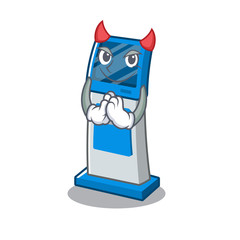 Canvas Print - Devil information digital kiosk isolated in the mascot