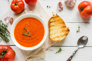 Tomato Soup with grilled cheese