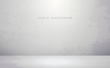 Canvas Print - Empty white studio room background