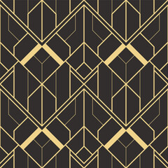 Abstract art deco seamless modern tiles pattern