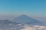 Fototapeta Na ścianę - Mountains and vistas seen from the air from Mexico City to Monterrey.
