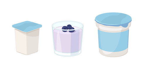 Yogurt icon. Isometric illustration of yogurt vector illustration isolated on white