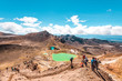 © Thomas Jastram - Tongariro Alpine Crossing, Hike through the Tongariro National Park along the Emerald Lakes and the Blue Lake, New Zealand
