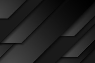 Wall Mural - abstract black diagonal overlap background