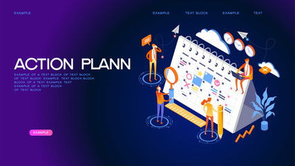 Wall Mural - planning concept web banner