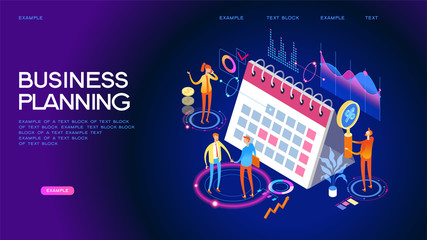Wall Mural - planning concept web banner